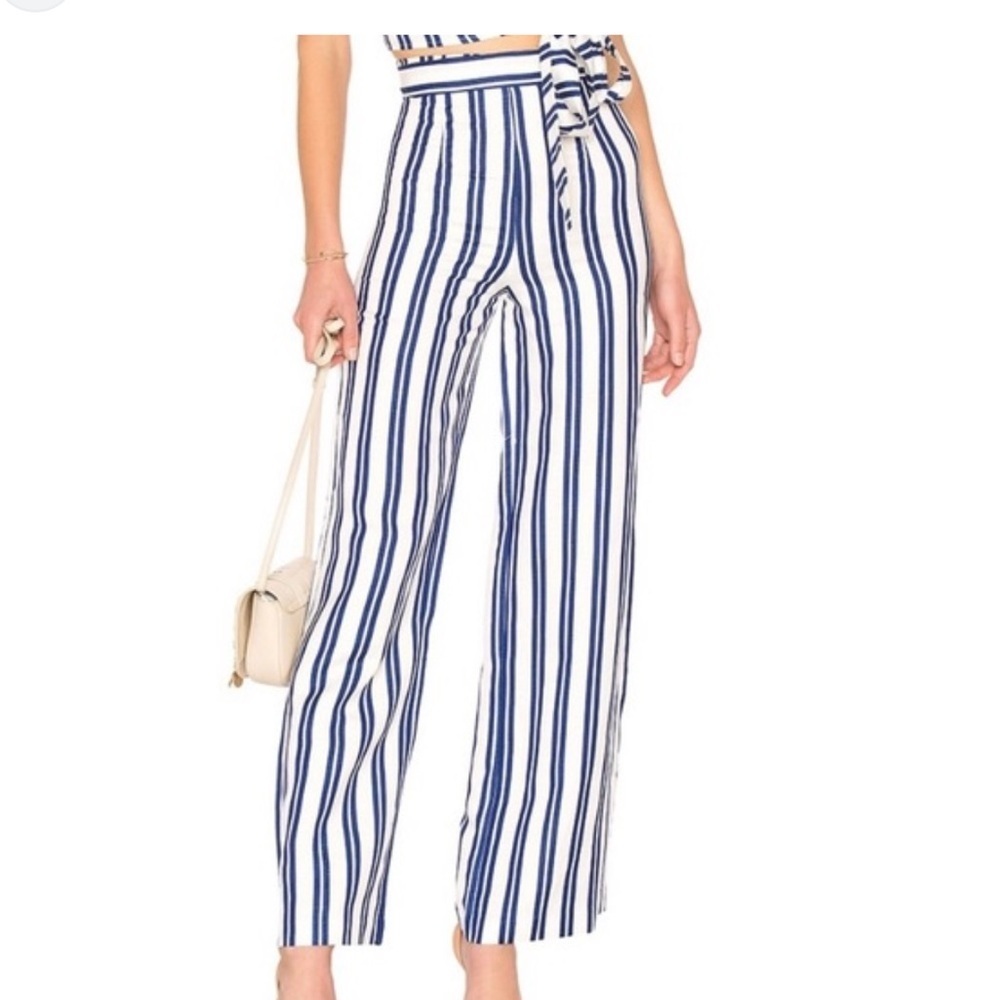 L'Academie The Lani Pant in Ocean Stripe S - Picture 3 of 10